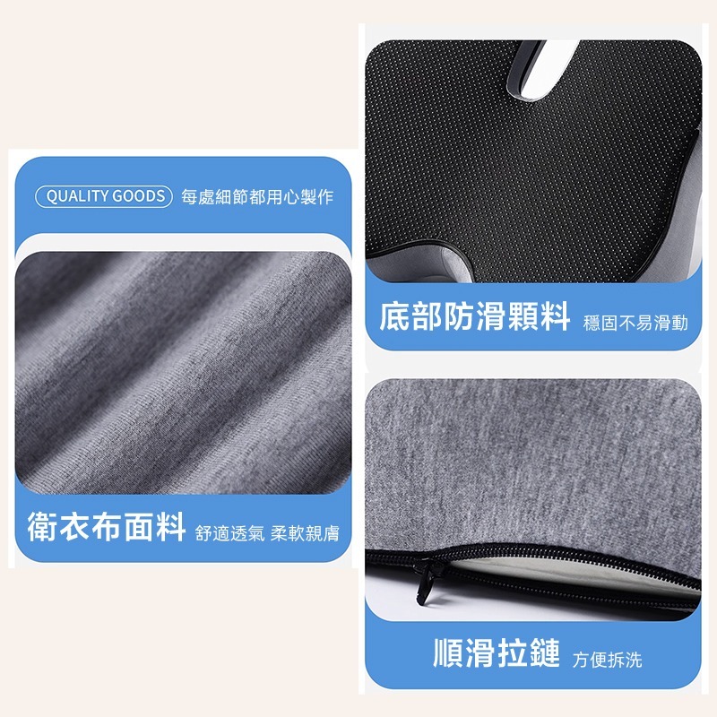 護腰坐墊 記憶棉 坐墊 靠墊 辦公椅靠墊 減壓坐墊 椅背靠墊 靠枕 腰靠 座墊 靠腰墊-細節圖9