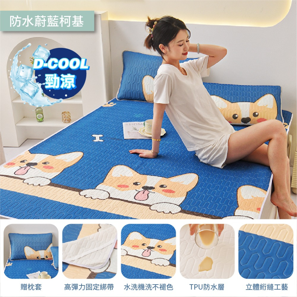 乳膠涼蓆 防水保潔墊 隔尿墊 乳膠涼席 冰涼墊單人保潔墊 保潔墊防水 乳膠涼墊 防水墊 送枕套-細節圖11