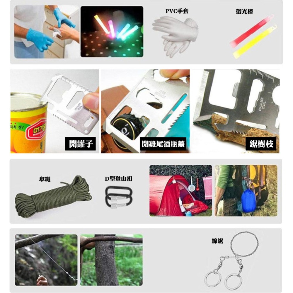 避難包 緊急避難防災包 急救包 地震包 求生包  急難包 防災包 戶外求生 登山包 求生包  野外求生包 防災工具包-細節圖8