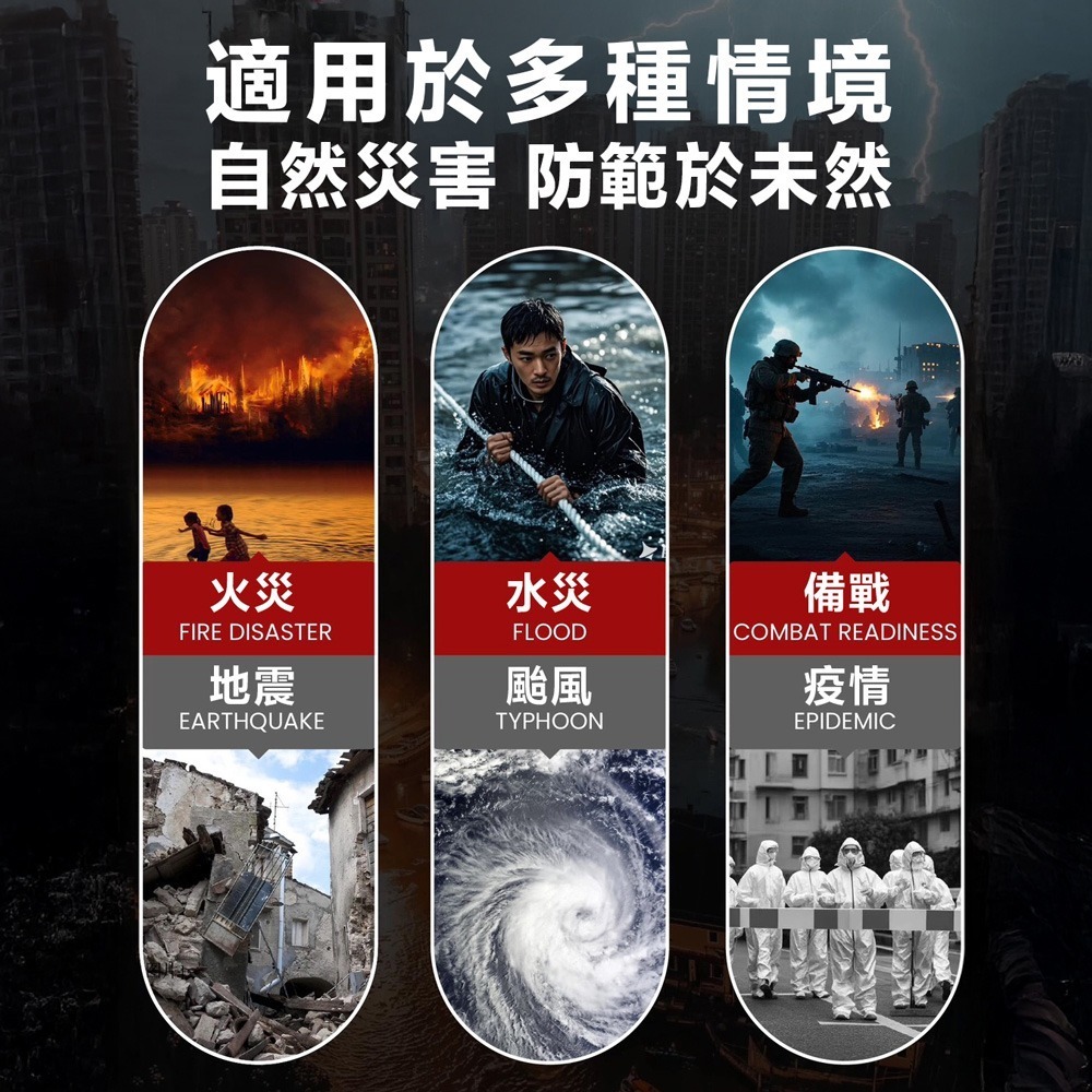 緊急避難包+急救包 專業地震防災包(地震包 急難救助包 避難包 防災包 急救防災包 )-細節圖3