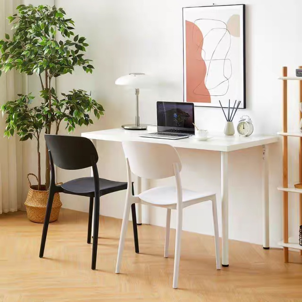 餐椅 加固牛角餐椅 椅子 一體式牛角椅 休閒椅 靠背椅 餐桌椅 塑膠椅-細節圖11