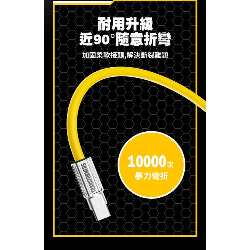 官方授權【變形金剛Transformers】 C IN C 鋅合金快速充電線1.5M-細節圖10