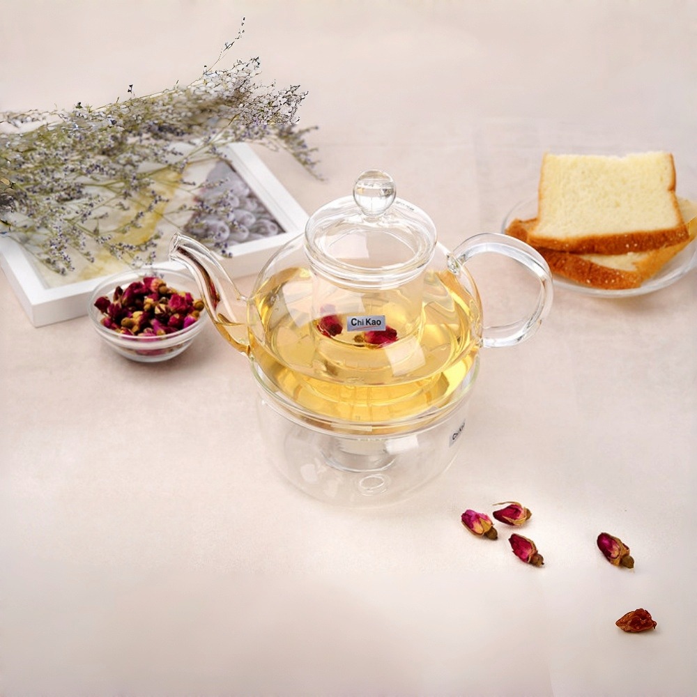 奇高 Chikao 標準花茶壺 600ml｜可直火微波｜抗酸鹼防爆裂｜單入精美盒裝｜星羽默小舖-細節圖7