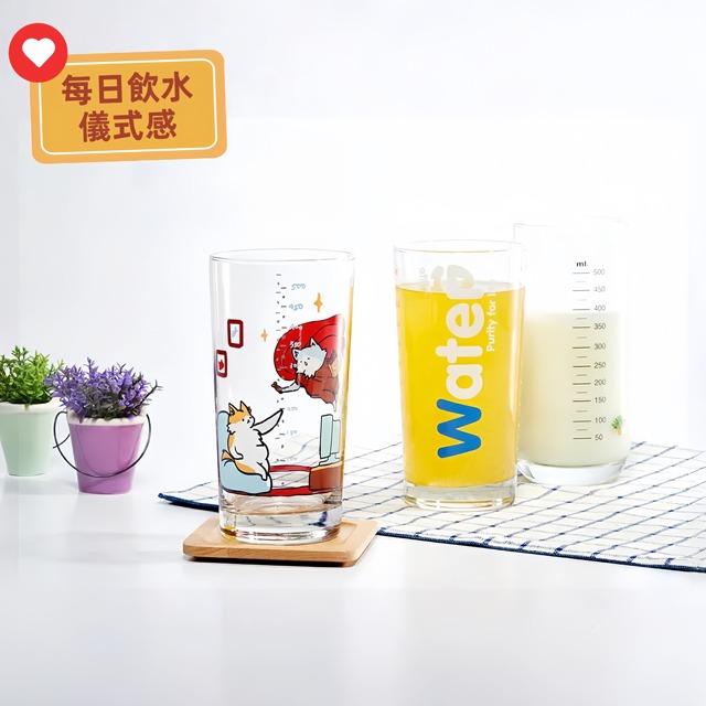 星羽默小舖｜Ocean 名畫系列 創世喵 刻度杯 570cc (1入) 優惠中! 貓咪杯 水杯 飲料杯 果汁杯-細節圖5