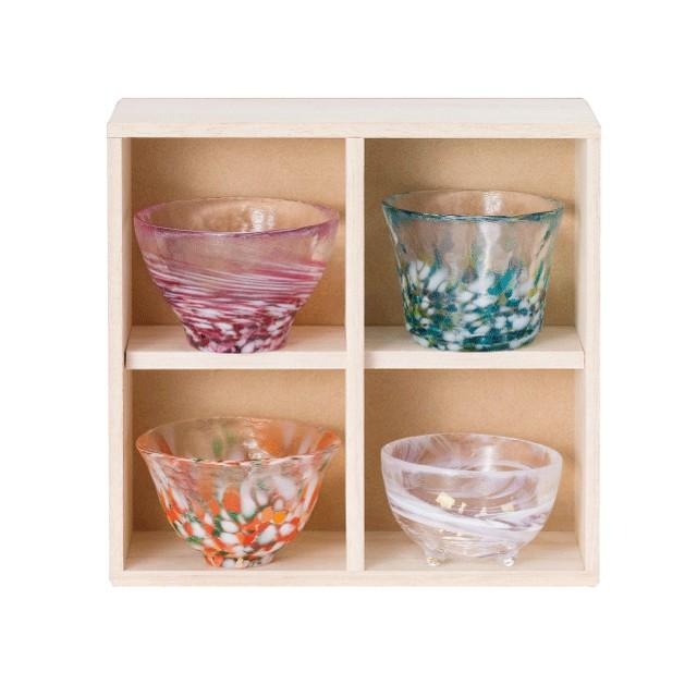 星羽默小舖｜日本 津輕 手作 四季清酒杯組 (附原廠木盒/1入) 優惠中!-細節圖3