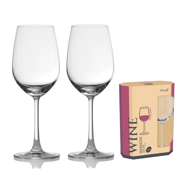 星羽默小舖｜Ocean Madison 麥德遜系列 白酒杯 350cc 禮盒組 (2入) 優惠中!-細節圖2