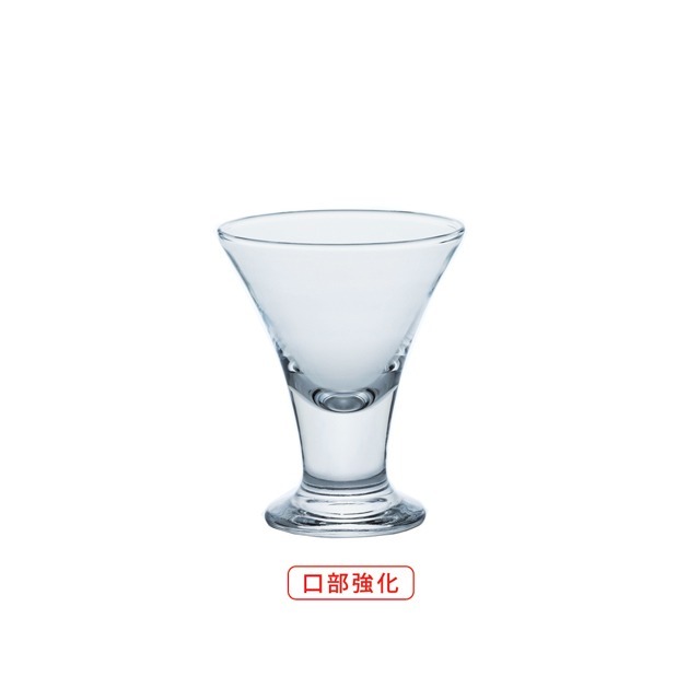 星羽默小舖｜日本 Aderia 口部 強化 寬口 甜點杯 170cc (1入) 缺貨中! 冰淇淋杯 強化杯 高腳杯-細節圖2