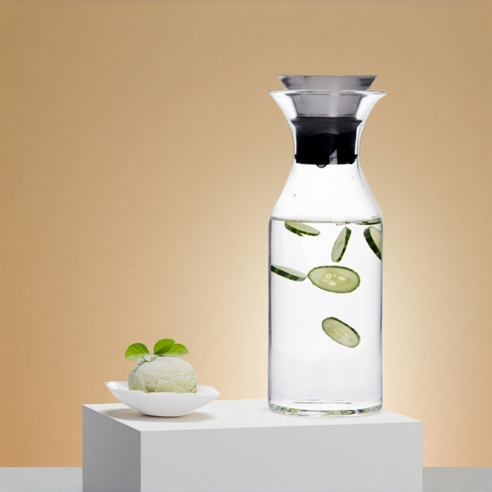 奇高 Chikao 北歐風耐熱冰熱兩用瓶 1000ml｜直筒高瓶身｜單入精美盒裝｜可直火微波｜抗酸鹼防爆裂｜星羽默小舖-細節圖6