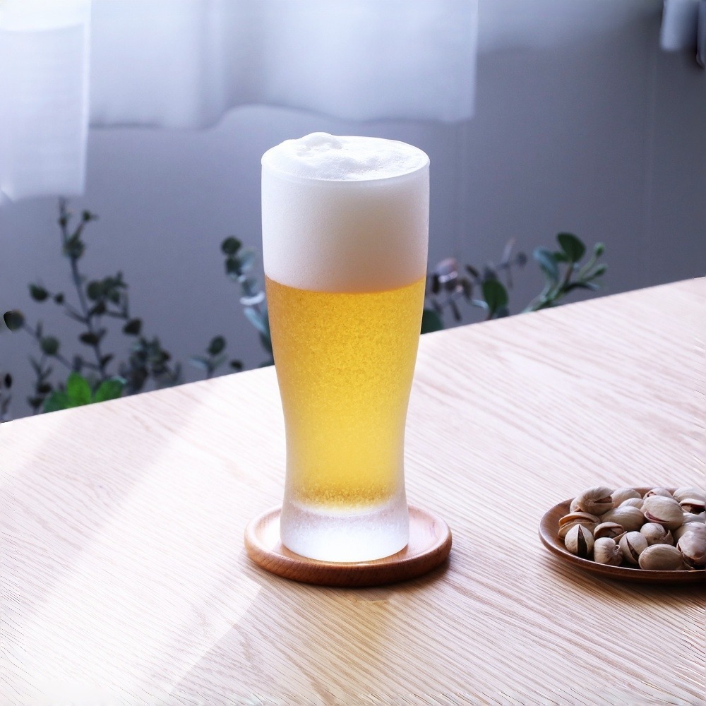 日本 ADERIA 晶耀啤酒杯 410ml｜霧面水晶玻璃｜特殊結晶鍍膜｜視覺降溫技術｜單入缺貨｜星羽默小舖-細節圖3