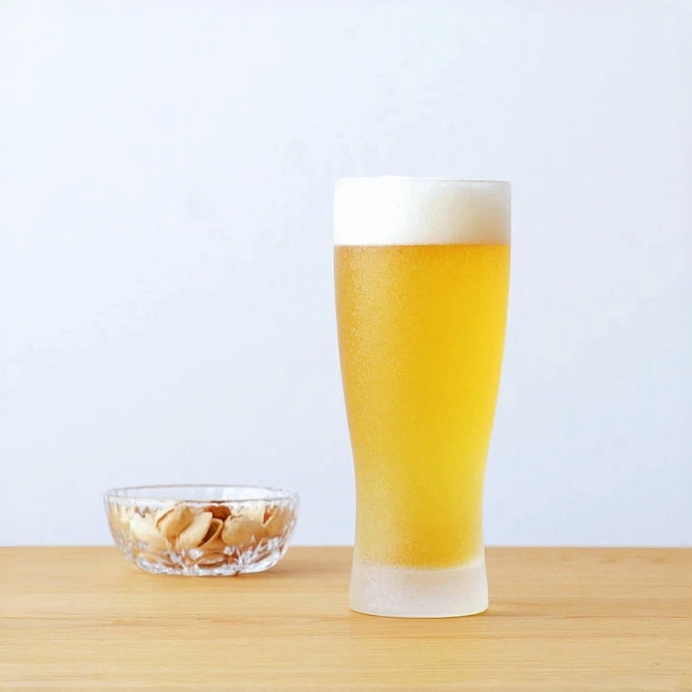 日本 ADERIA 晶耀啤酒杯 410ml｜霧面水晶玻璃｜特殊結晶鍍膜｜視覺降溫技術｜單入缺貨｜星羽默小舖-細節圖4