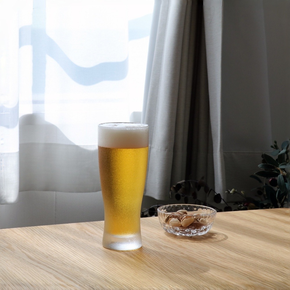 日本 ADERIA 晶耀啤酒杯 410ml｜霧面水晶玻璃｜特殊結晶鍍膜｜視覺降溫技術｜單入缺貨｜星羽默小舖-細節圖6