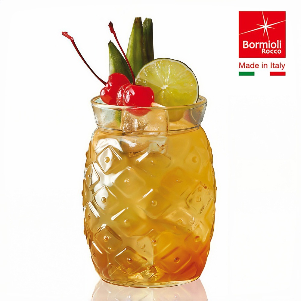 義大利 Bormioli Rocco 鳳梨特調杯 455ml｜無鉛水晶玻璃｜熱帶風情｜單入現貨｜星羽默小舖-細節圖2