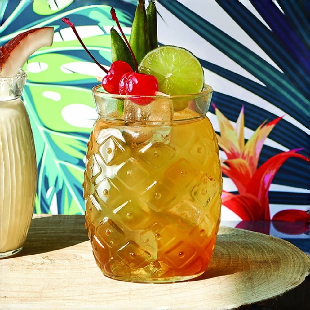 義大利 Bormioli Rocco 鳳梨特調杯 455ml｜無鉛水晶玻璃｜熱帶風情｜單入現貨｜星羽默小舖-細節圖3