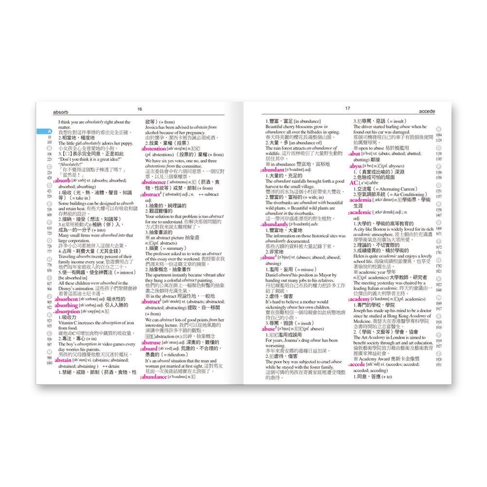 【華記生活館】世一 英漢字典29：(50K)最新標準英漢辭典 WD30009-細節圖3
