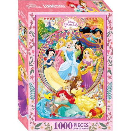 【華紀生活館】京甫 迪士尼公主 1000片盒裝拼圖(D)QFT02D