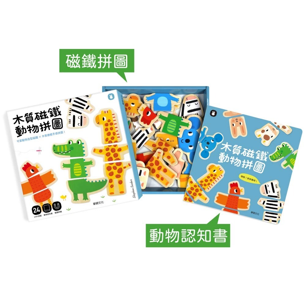 【樂在生活館】華碩文化 木質磁鐵動物拼圖B043-細節圖2