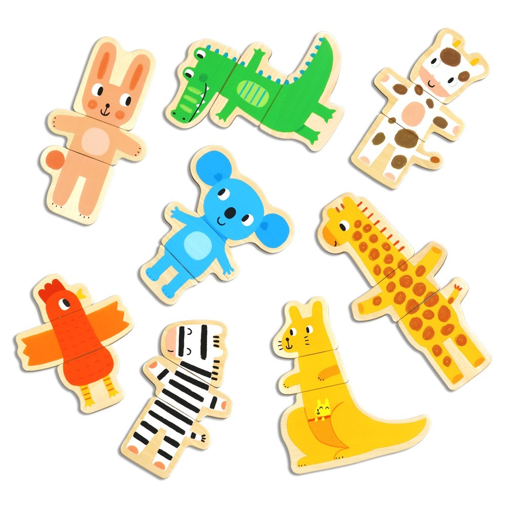 【樂在生活館】華碩文化 木質磁鐵動物拼圖B043-細節圖5