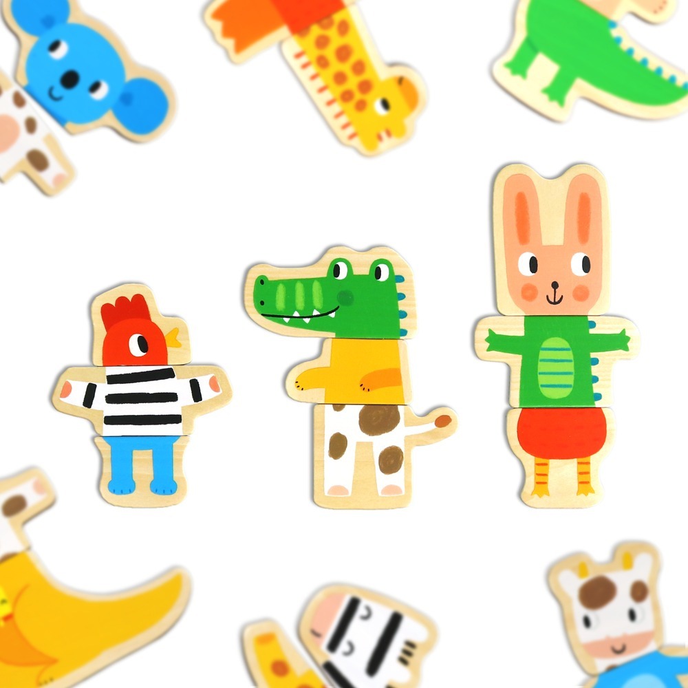 【樂在生活館】華碩文化 木質磁鐵動物拼圖B043-細節圖6