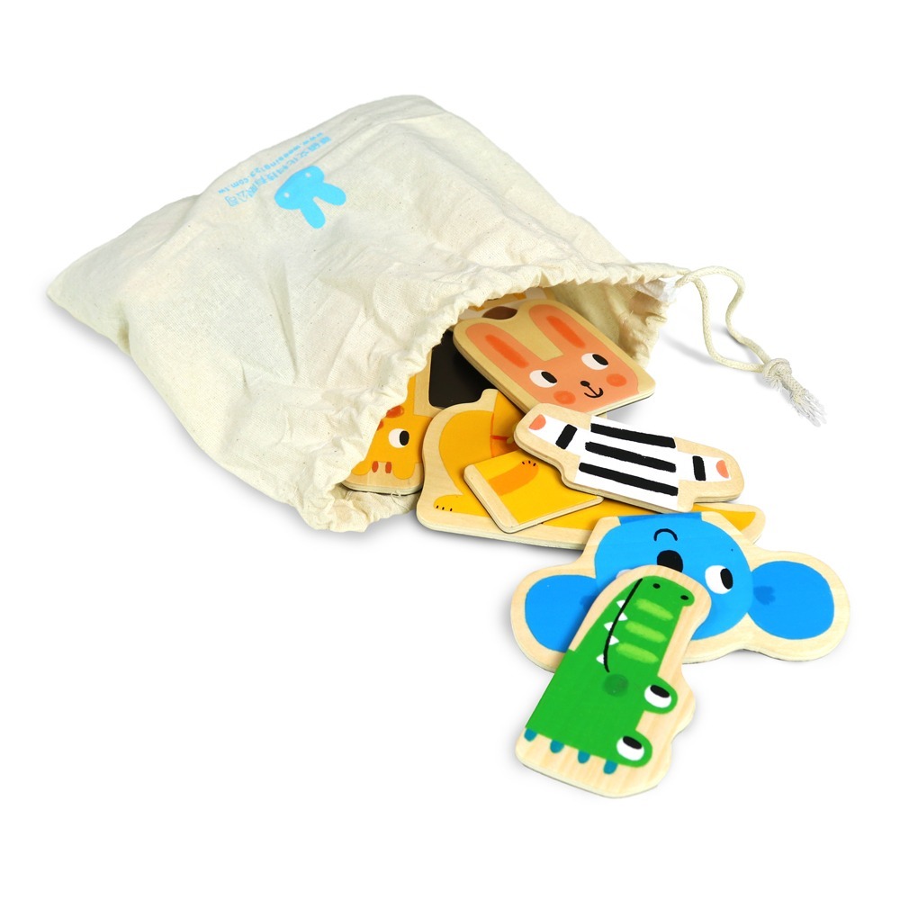 【樂在生活館】華碩文化 木質磁鐵動物拼圖B043-細節圖7