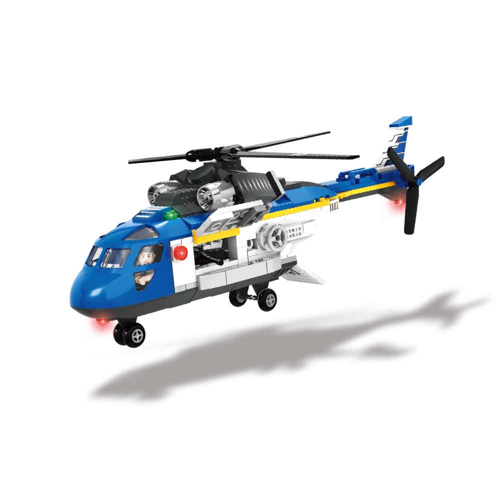 【樂在生活館】世一 火線對戰直升機積木組Q16030-細節圖4