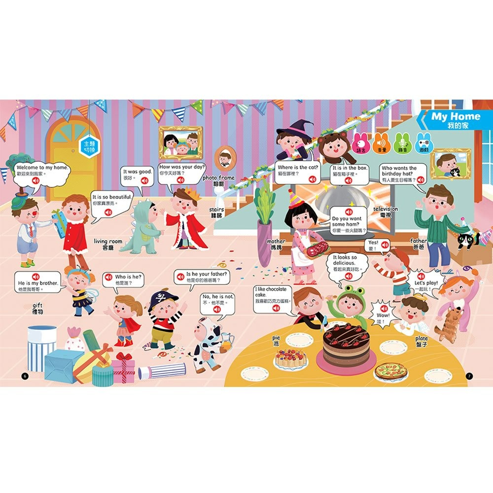 【樂在生活館】手指按按圖解情境式英語會話點讀書-細節圖4