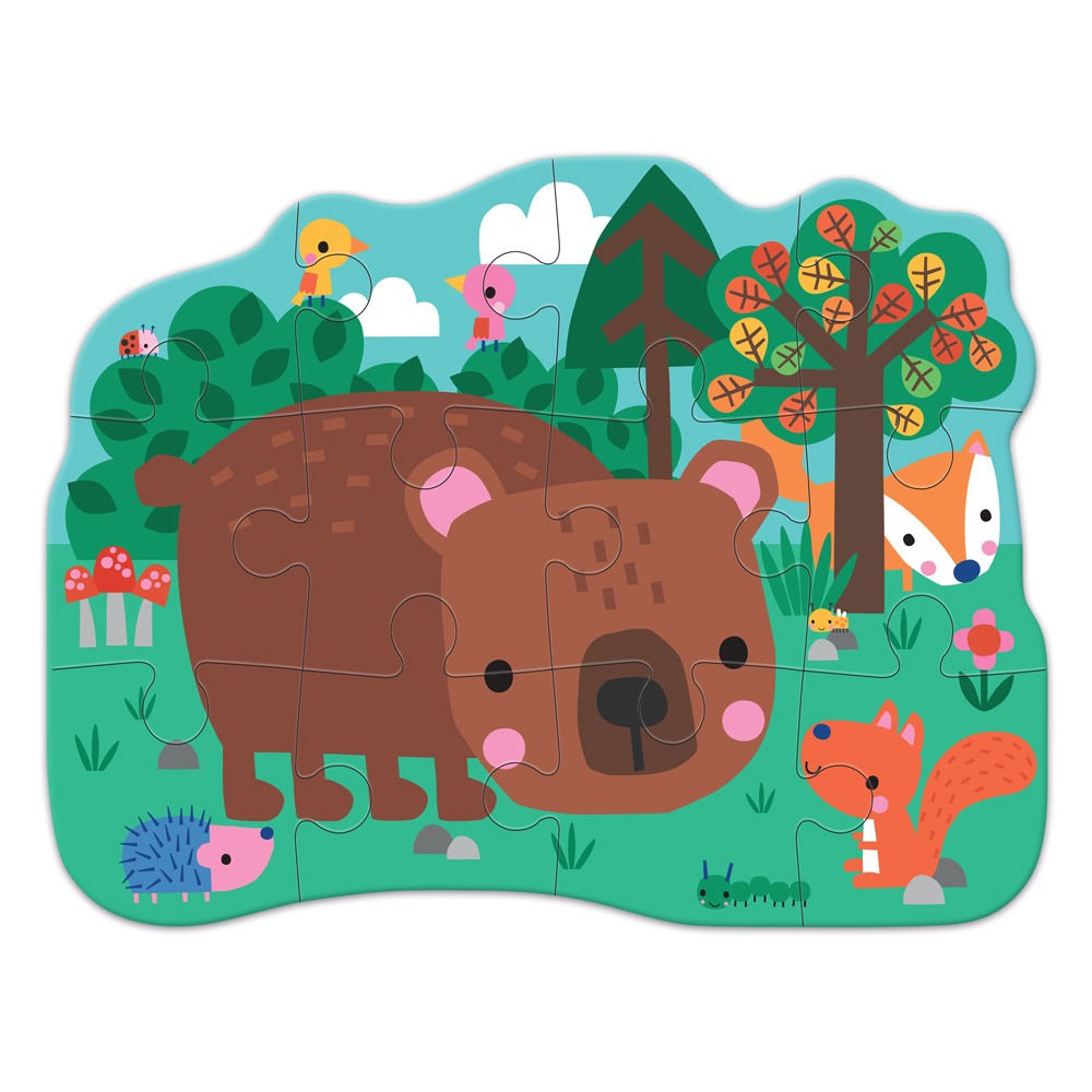 【樂在生活館】風車 造型大片拼圖屋-小熊4714426501671-細節圖2