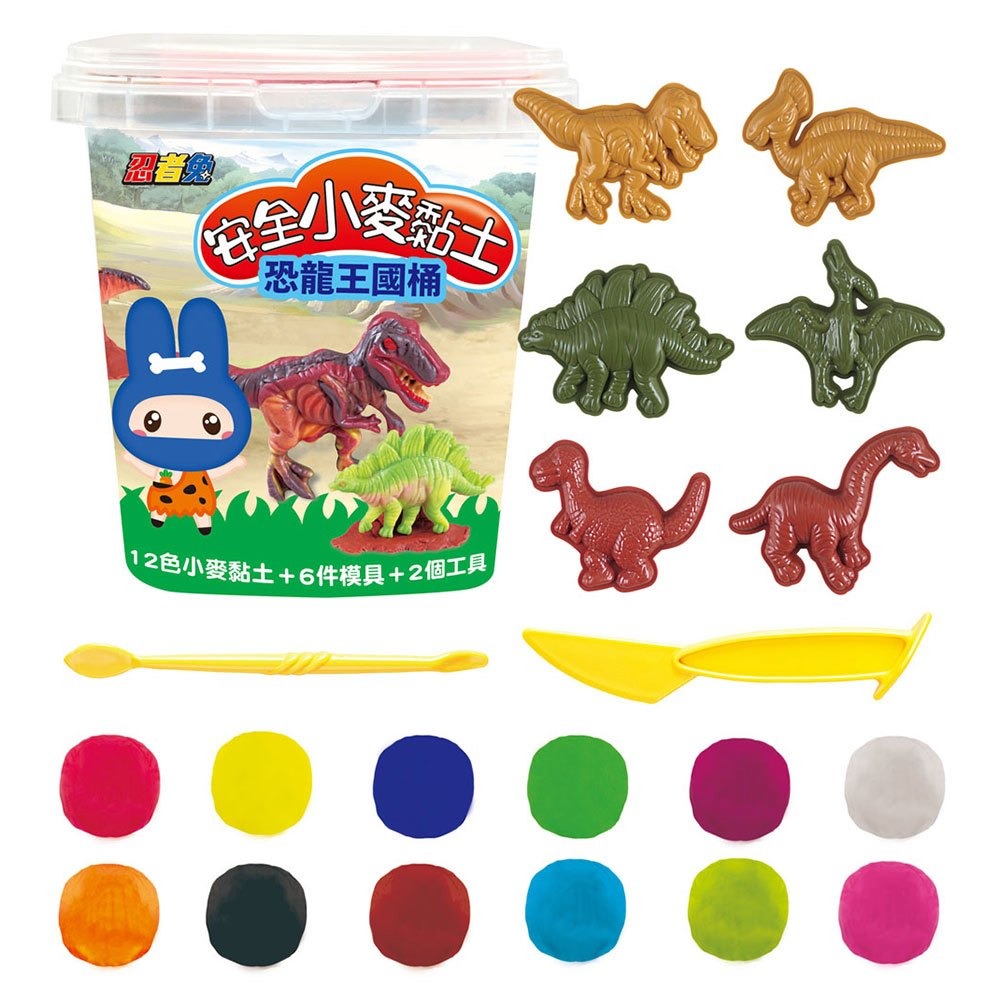 【樂在生活館】幼福 忍者兔安全小麥黏土系列：-細節圖2