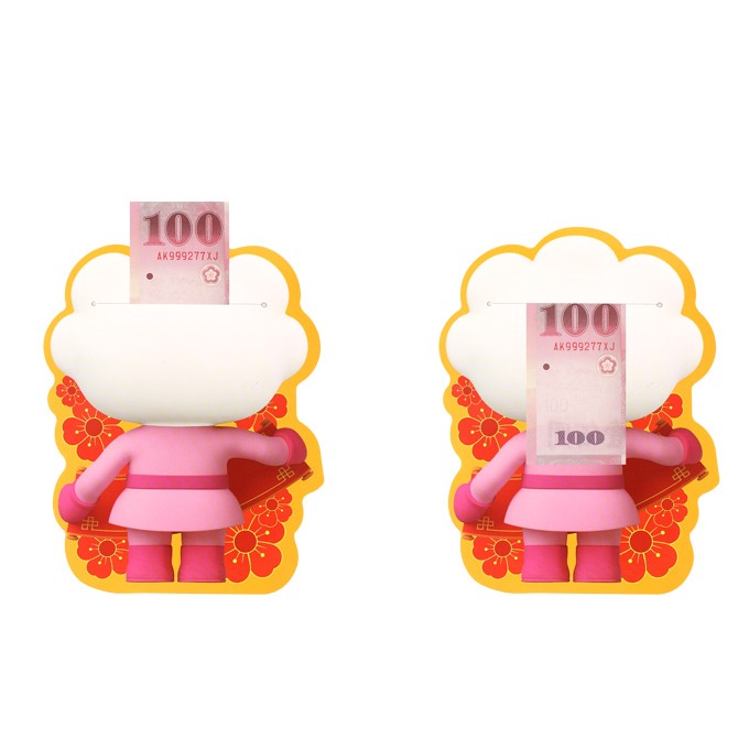 【樂在生活館】風車 FOOD超人造型紅包袋-吉祥如意(一包3入)-細節圖2