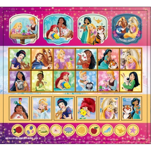 【樂在生活館】京甫 迪士尼公主 小畫家造型貼畫─小夥伴篇DS010G-細節圖2