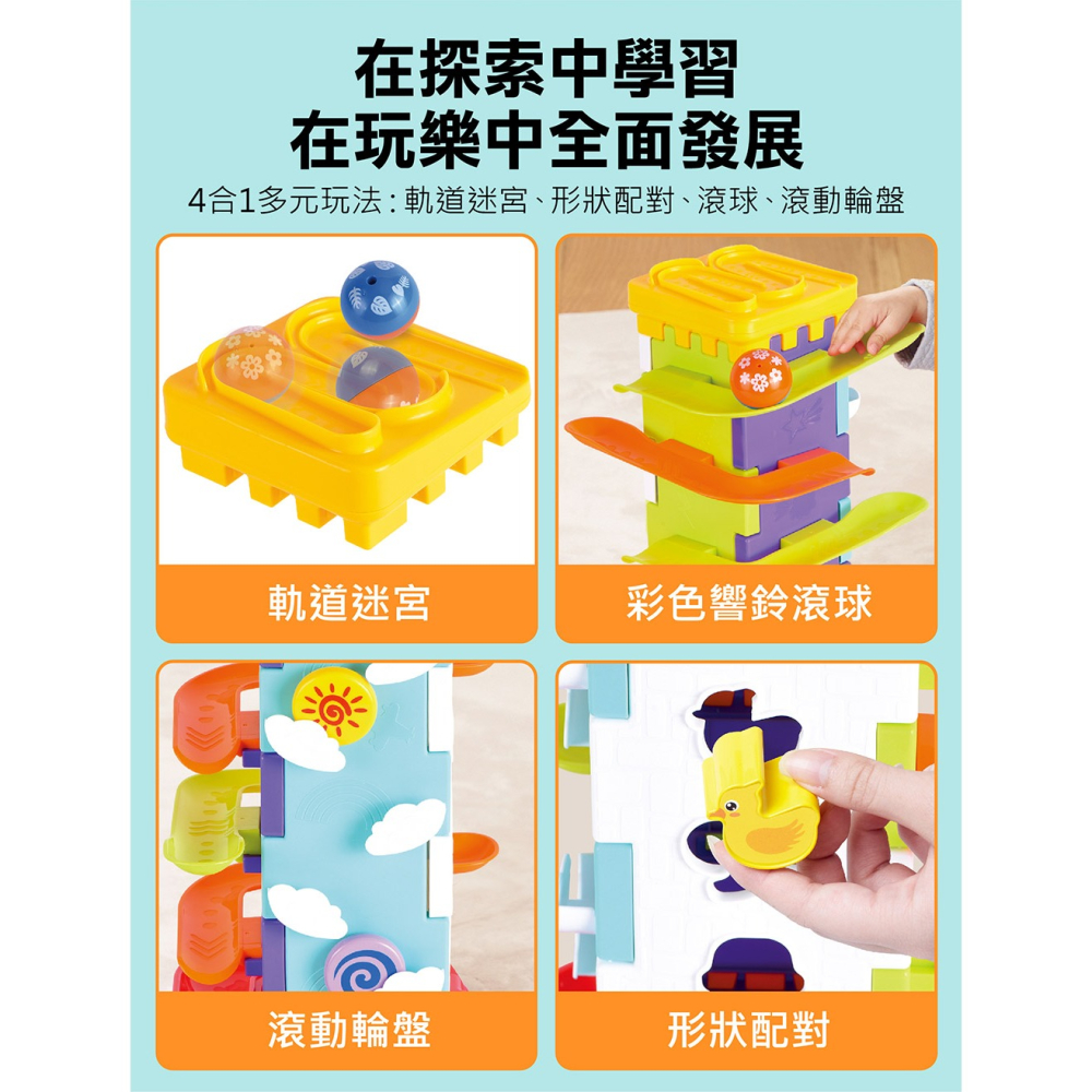 【樂在生活館】風車 FOOD超人BABY歡樂全能學習塔-細節圖4