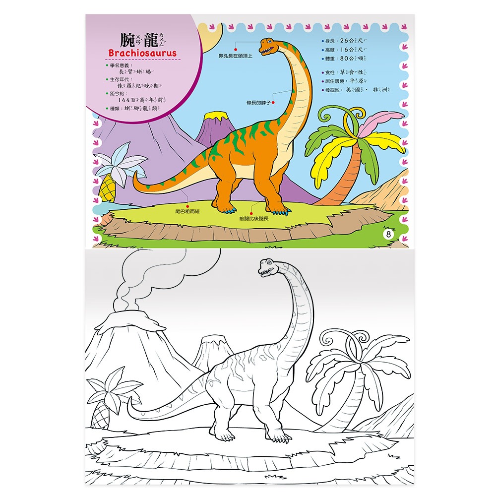 【樂在生活館】世一 著色本系列-恐龍著色本系列：-細節圖8