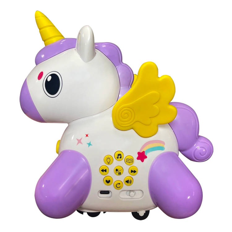 【樂在生活館】双美 跑跑獨角獸音樂故事機（內含108首兒歌+90篇故事+25首晚安曲+40首唐詩+1首三字經）-細節圖2