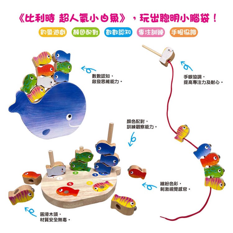 【樂在生活館】童夢館 小白魚益智釣魚遊戲組-細節圖2