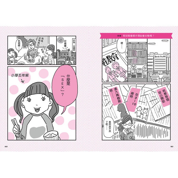 【樂在生活館】和平國際 漫畫圖解 和青春期的孩子聊性話題-細節圖2