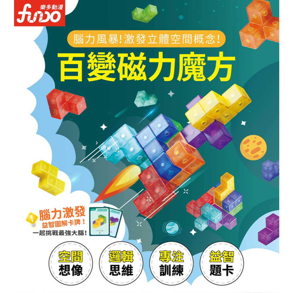 【樂在生活館】風車 百變磁力魔方4711664080289-細節圖2