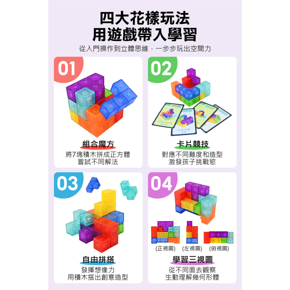 【樂在生活館】風車 百變磁力魔方4711664080289-細節圖4