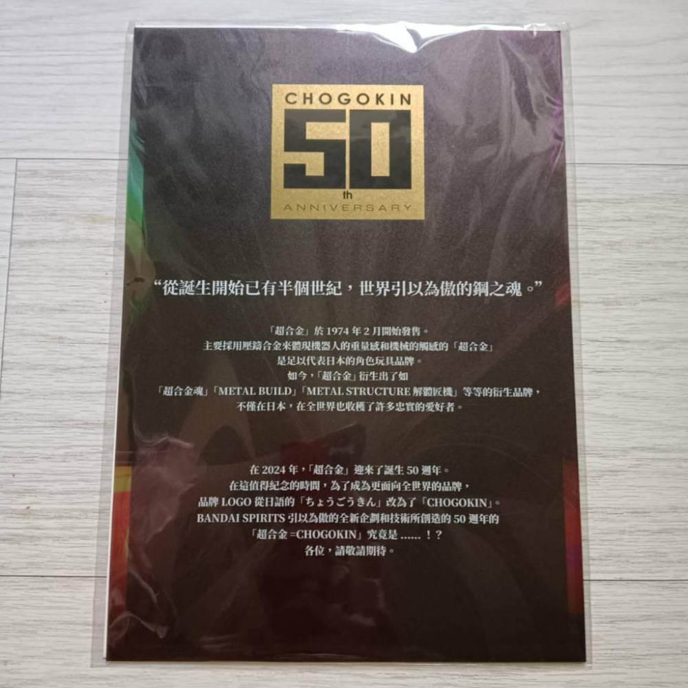 超合金50th週年特展 TAMASHII NATIONS造型方塊 CHOGOKIN BANDAI-細節圖2