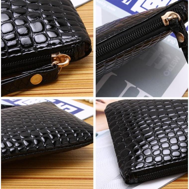 錢包 手拿包 桃紅色 粉色 手提包 PU軟皮 少女包包 女性包包 新款 時尚 潮流 復古 經典 可愛手包-細節圖2