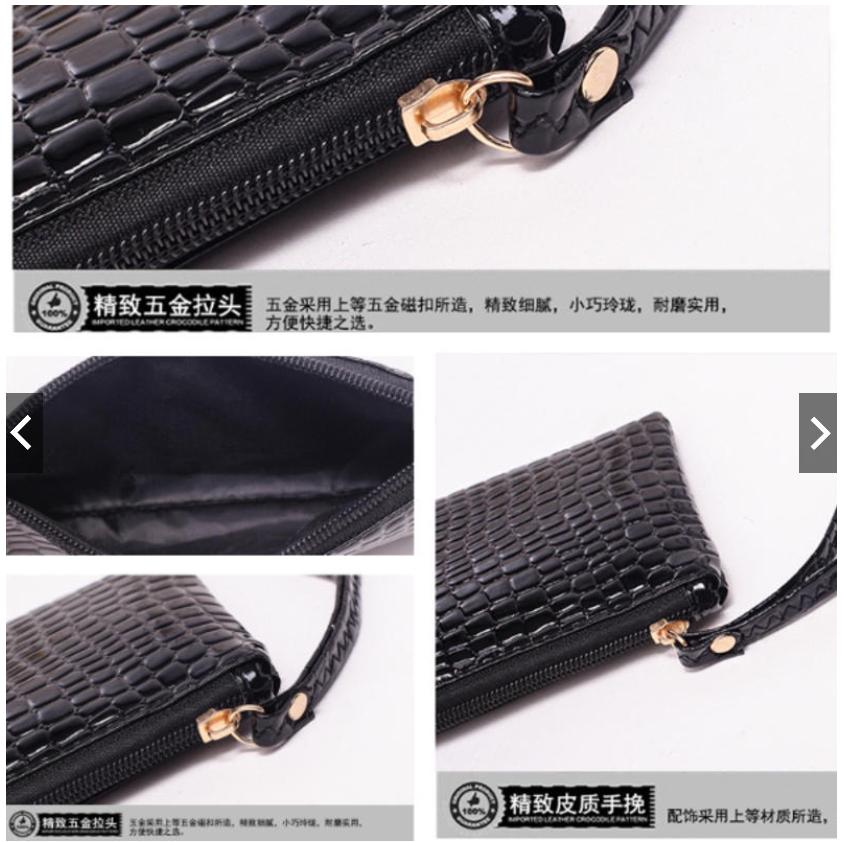 錢包 手拿包 桃紅色 粉色 手提包 PU軟皮 少女包包 女性包包 新款 時尚 潮流 復古 經典 可愛手包-細節圖3