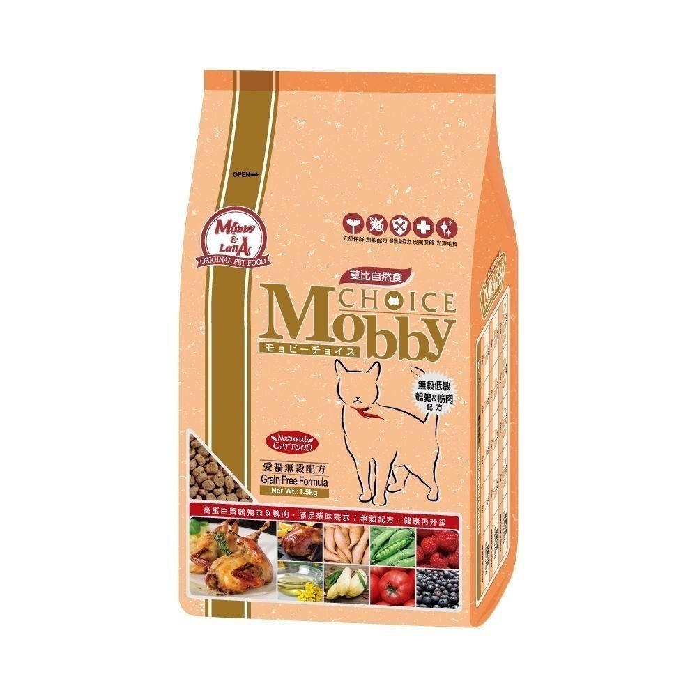 【Mobby莫比】 6.5kg 無穀貓糧 鹿肉/ 鱒魚/ 鵪鶉/ 幼母/ 挑嘴/ 成貓/ 低卡貓7.5kg-貓飼料-細節圖4