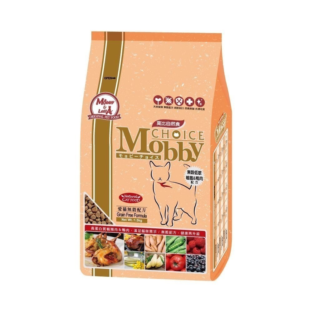 【Mobby莫比】 6.5kg 無穀貓糧 鹿肉/ 鱒魚/ 鵪鶉/ 幼母/ 挑嘴/ 成貓/ 低卡貓7.5kg-貓飼料-規格圖5
