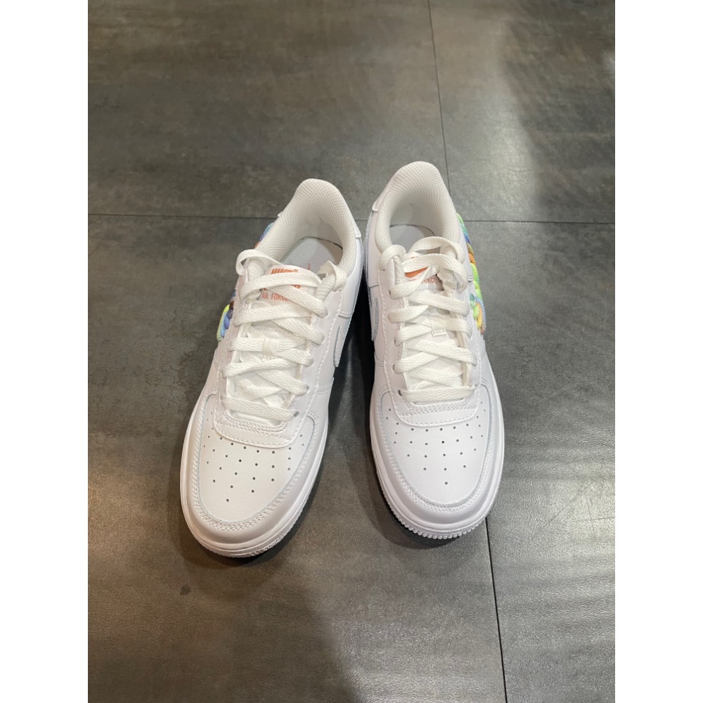 🌹斑馬團🌹Nike Air Force 1復古籃球鞋/大童鞋/童鞋/限定/女生也可穿/搶手/FQ4948-100-細節圖2