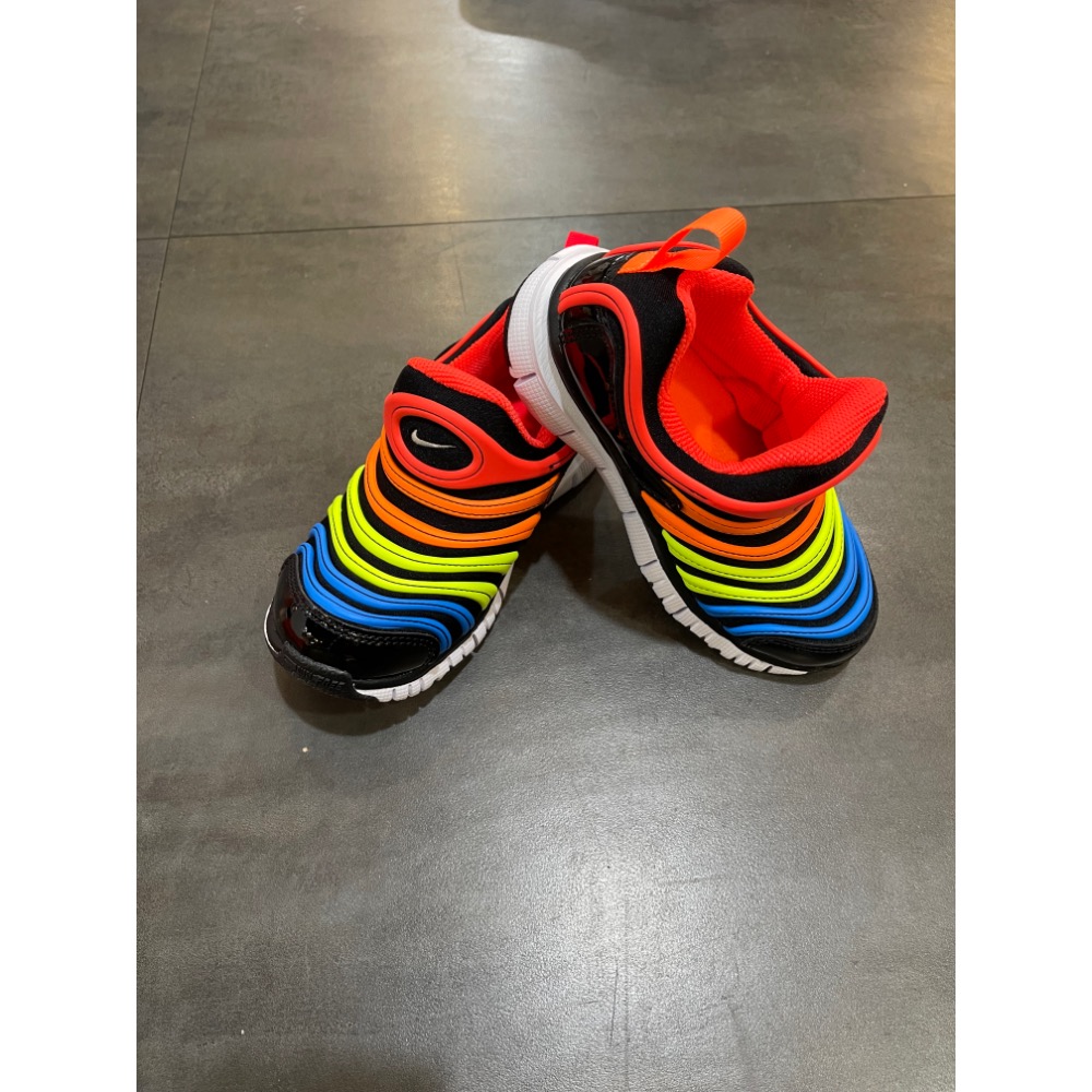 🌹斑馬團🌹Nike 慢跑鞋/新色毛毛蟲/蠶寶寶/中童鞋/童鞋/免綁鞋帶/襪套/柔軟/舒適/343738-018-細節圖4