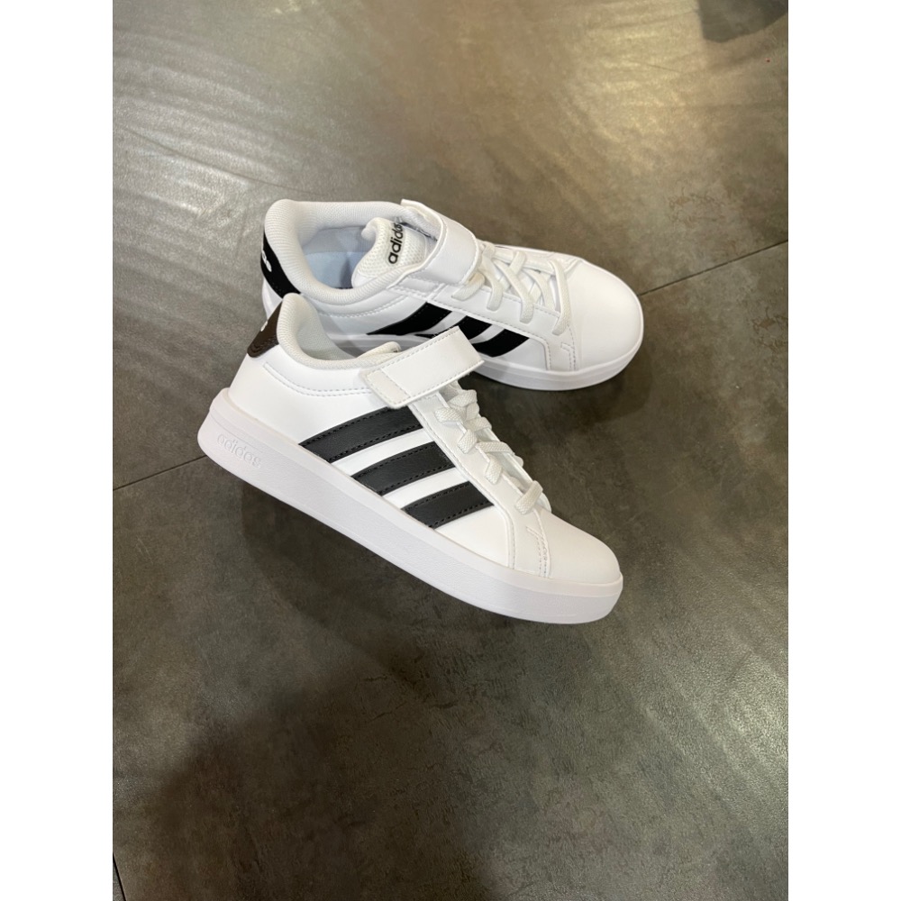 🌹斑馬團🌹Adidas 運動鞋/中童鞋/童鞋/魔鬼氈/免綁鞋帶/板鞋/時尚/休閒/復古/輕量/百搭/HP3533-細節圖2