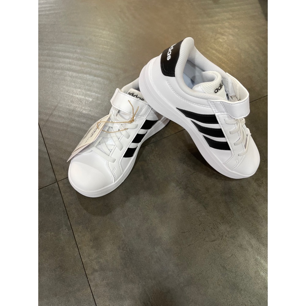 🌹斑馬團🌹Adidas 運動鞋/中童鞋/童鞋/魔鬼氈/免綁鞋帶/板鞋/時尚/休閒/復古/輕量/百搭/HP3533-細節圖3