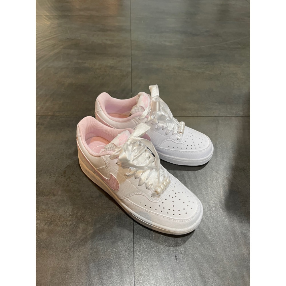 🌹斑馬團🌹Nike  Court 緞帶鞋/女鞋/時尚/百搭/板鞋/潮流/休閒/網美/復古/搶手/IB6652-101-細節圖2