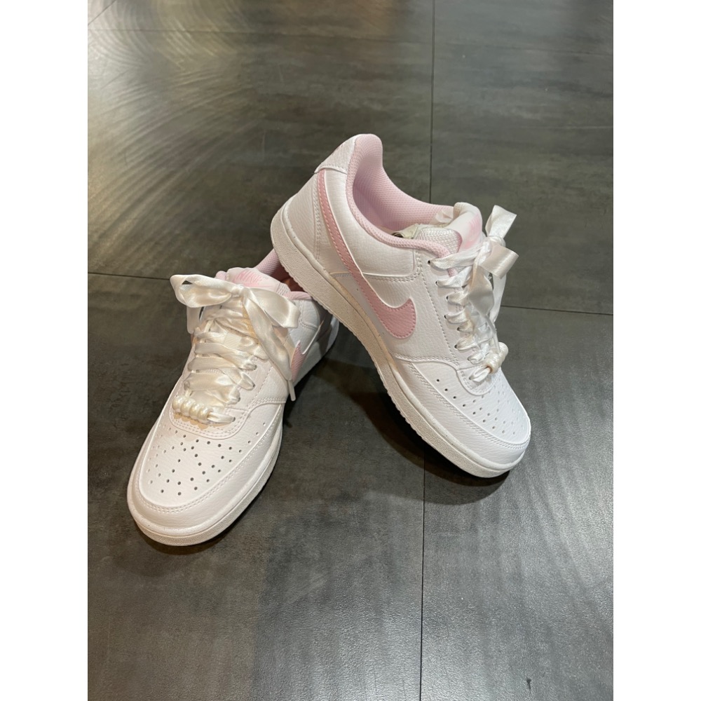 🌹斑馬團🌹Nike  Court 緞帶鞋/女鞋/時尚/百搭/板鞋/潮流/休閒/網美/復古/搶手/IB6652-101-細節圖3