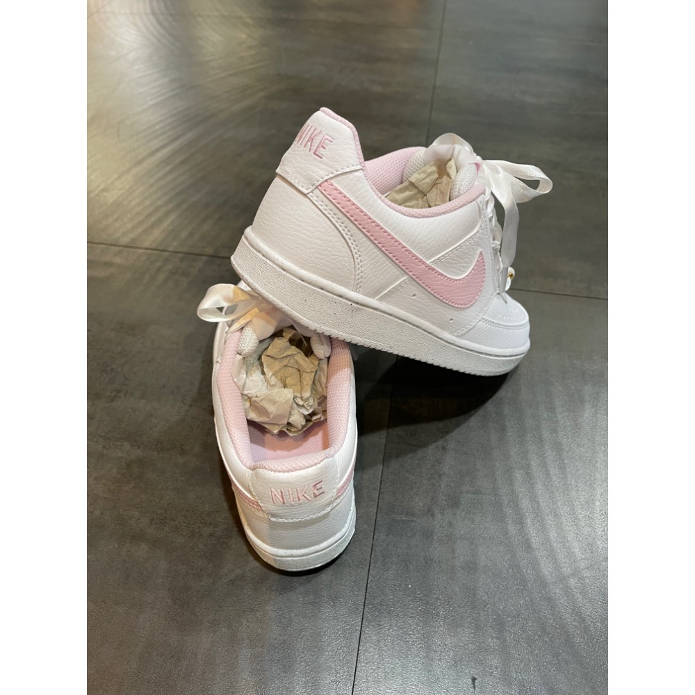 🌹斑馬團🌹Nike  Court 緞帶鞋/女鞋/時尚/百搭/板鞋/潮流/休閒/網美/復古/搶手/IB6652-101-細節圖5