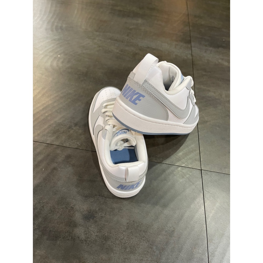 🌹斑馬團🌹Nike Court Borough 運動鞋/大童鞋/女生可穿/潮流/休閒復古/IH4519-100-細節圖6
