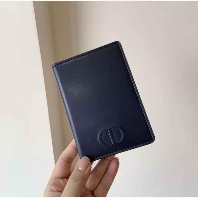 非賣絕版品 DIOR 迪奧 SAUVAGE 曠野之心 黑 皮質 護照夾 原廠正櫃公司貨-細節圖4